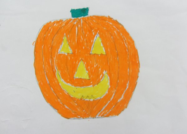 Тыква фломастерами