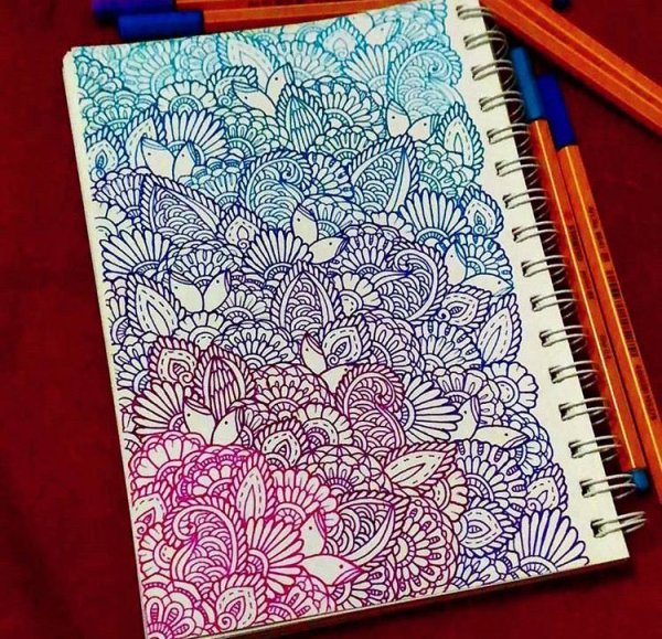 Рисунки для скетчбука для раскрашивания