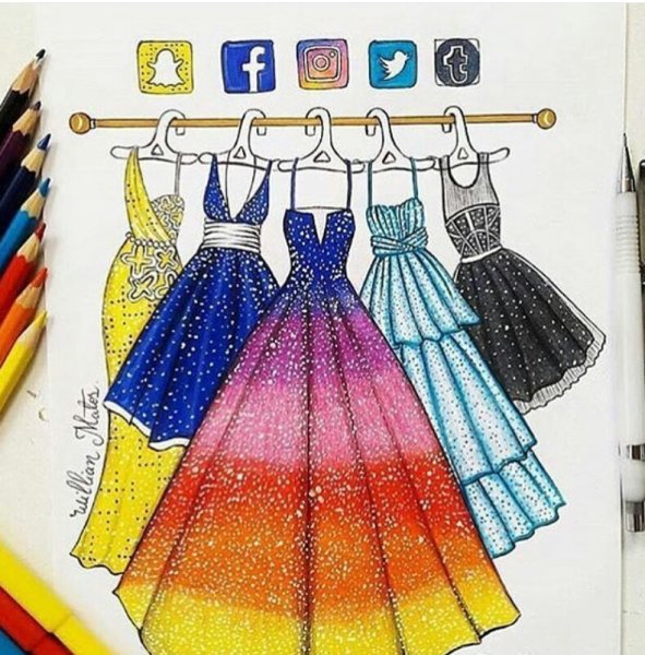 Идеи для рисования одежды