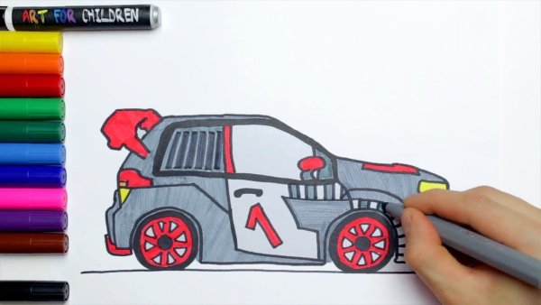 Машина фломастером