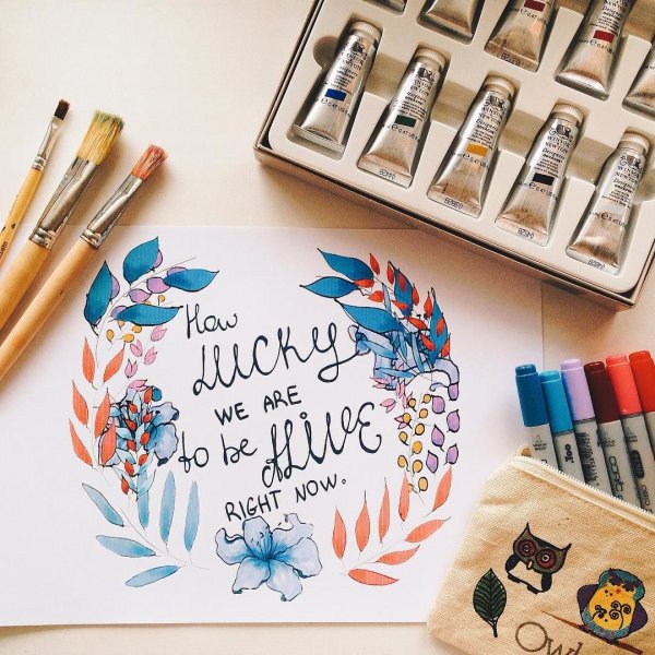 Наклейки фломастерами