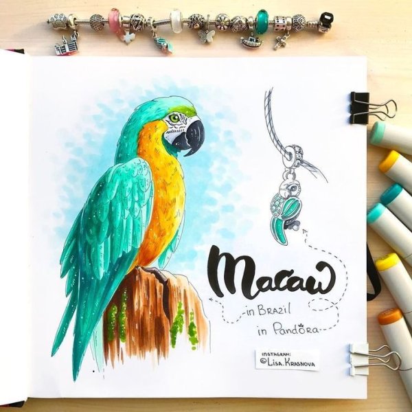 Скетчи маркерами Лиза Краснова