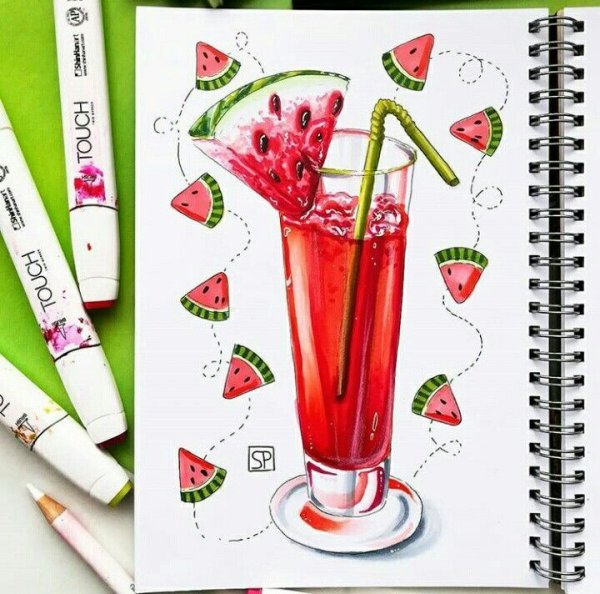 Рисунки маркерами для начинающих