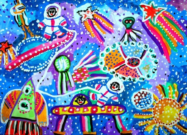 Яркие детские работы