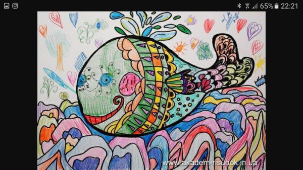 Детские рисунки цветными карандашами