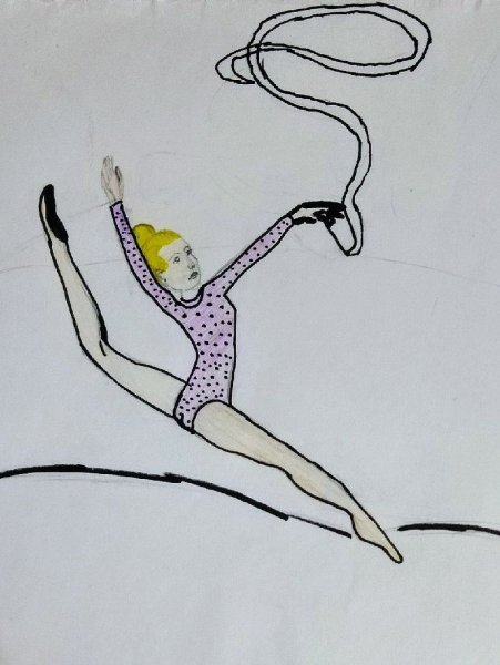 Срисовки лёгкие спорт