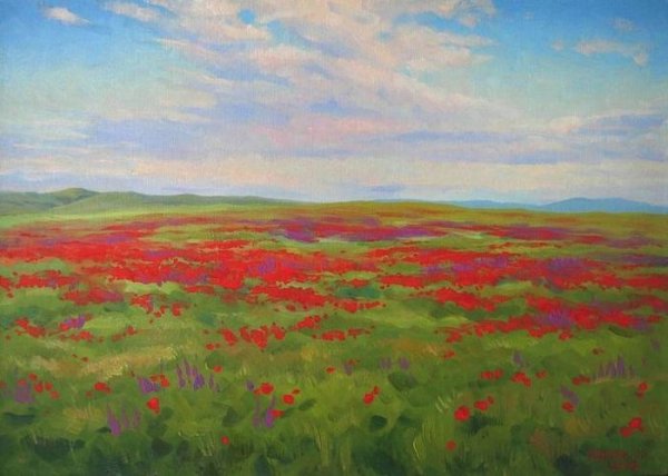 Детские рисунки степи