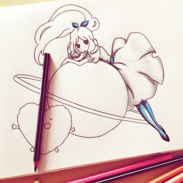 Рисунки для скетчбука аниме