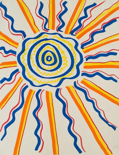 Абстрактное изображение солнца