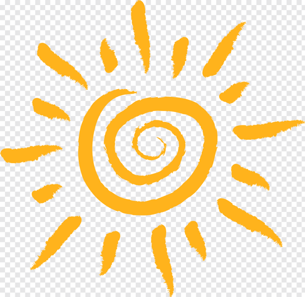 Солнце стилизованный рисунок