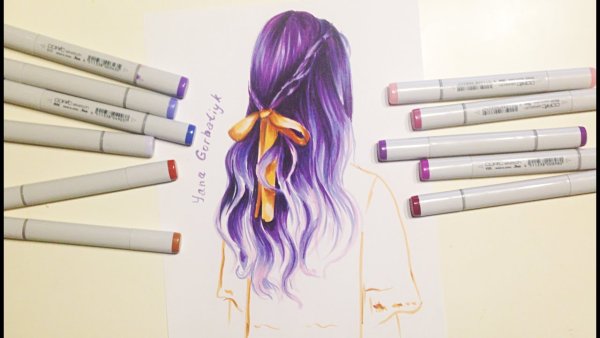 Идеи для рисования причесок девочек