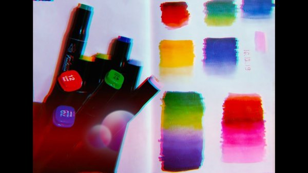 Градиенты цветов маркерами