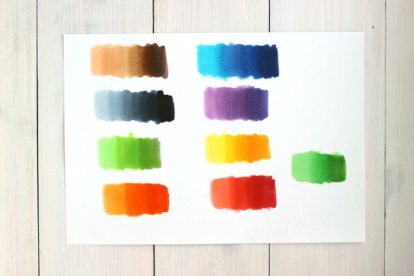 Градиент фломастерами