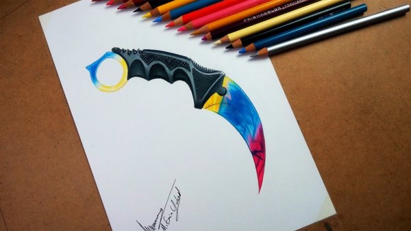 Фон карандаши цветные