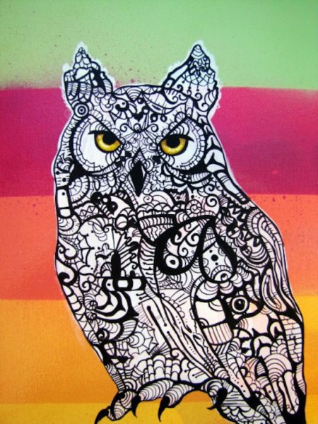 Лёгкая тату Совы