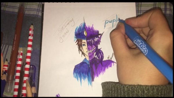 ФНАФ фломастерами