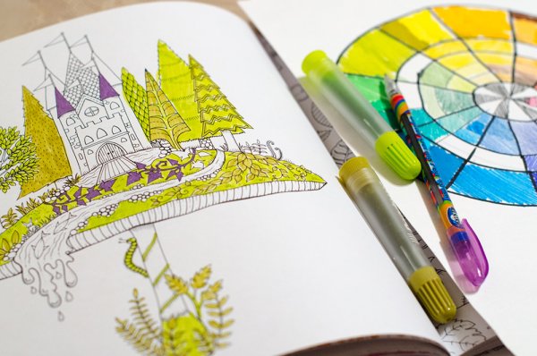 Раскрашиваем маркерами