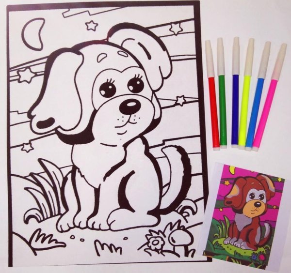 Фломастеры раскраска для детей