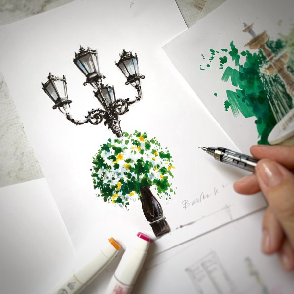 Рисунки маркерами тач