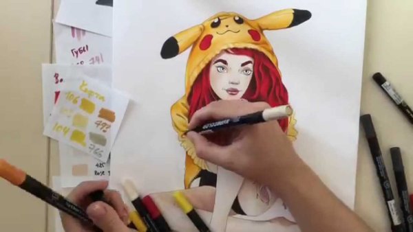 Арты для рисования спиртовыми маркерами