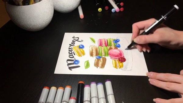 Арт спиртовыми маркерами