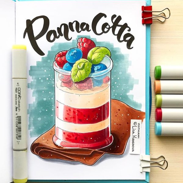 Скетчи маркерами Лиза Краснова