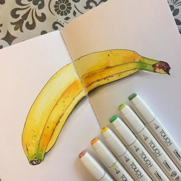 Скетчинг фруктов