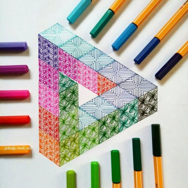 Узоры фломастером