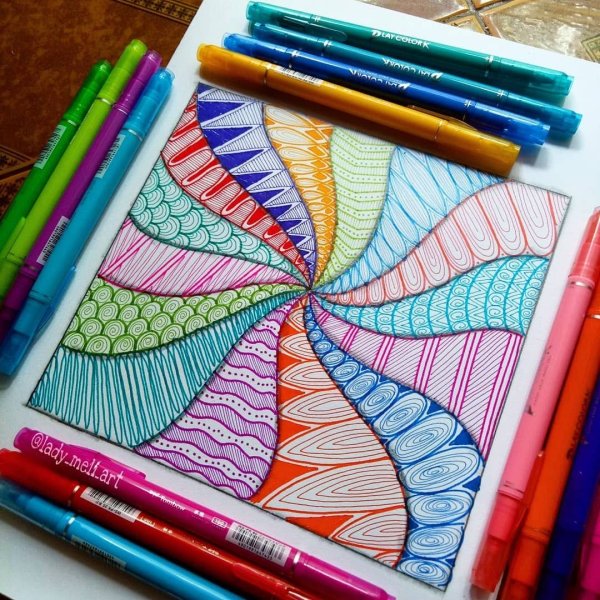 Рисунки из фломастеров