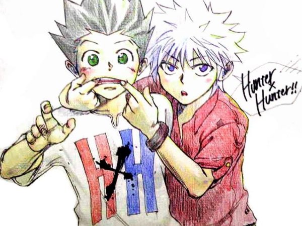 Гон и Киллуа рисунок