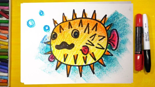 Уроки рисования фломастерами для детей