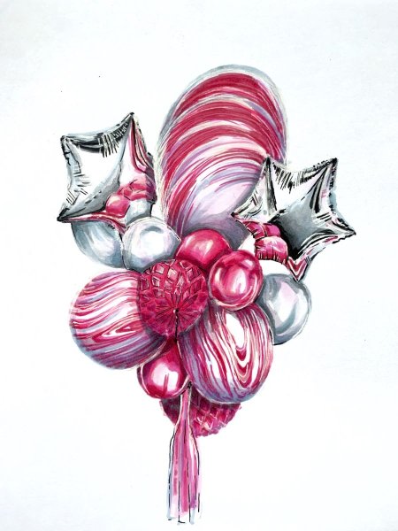 Новогодние рисунки разноцветными карандашами