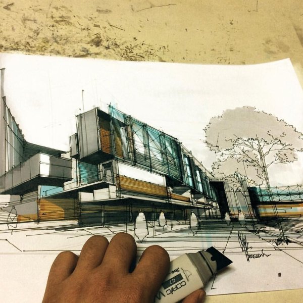 Архитектурный скетч