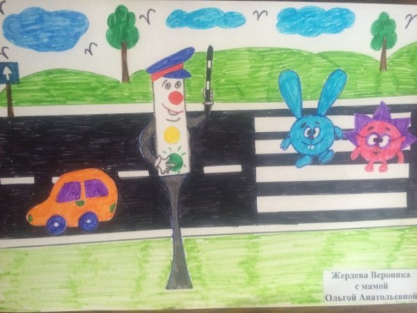 Рисование по ПДД В детском саду
