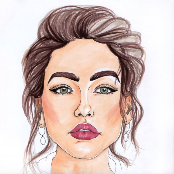 Портрет в стиле скетчинг