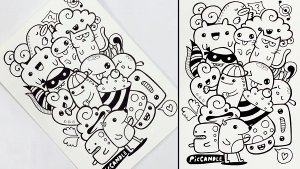 Картинки для раскраски маркерами