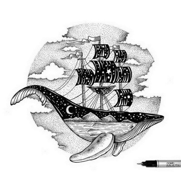 Графика морская тематика