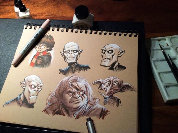 Sketchbook. Гарри Поттер