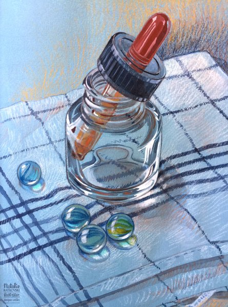 Стеклянные предметы скетчи