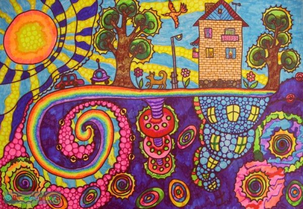 Рисунки фломастерами