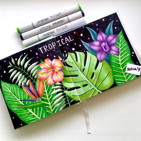 Скетчи маркерами