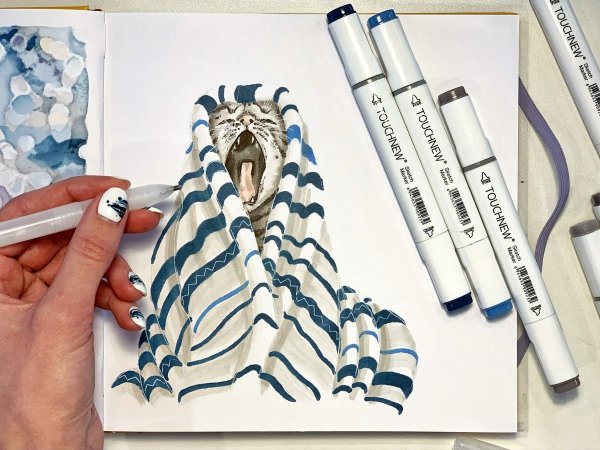 Скетчинг маркерами с Анной Расторгуевой