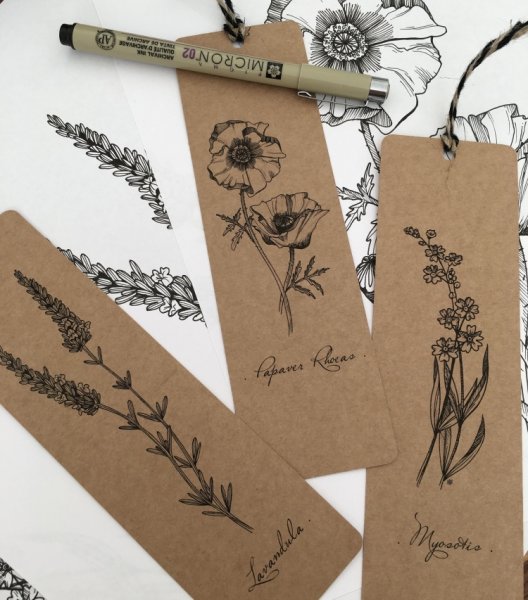 Идеи для закладок маркерами