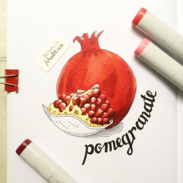 Овощи маркерами