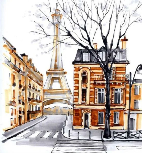 Скетчинг маркерами архитектура