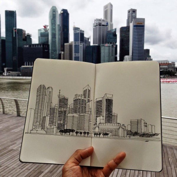 Архитектура в скетчбуке