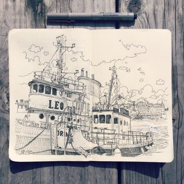 Лайнер для скетчбука