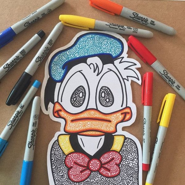 Тату Копик маркерами