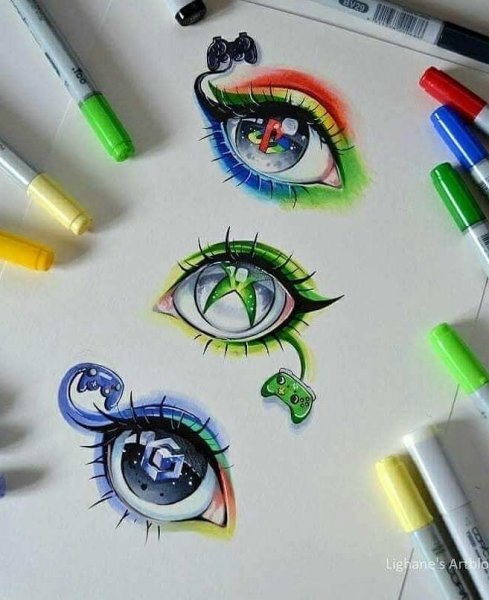 Разукрашивать фломастерами