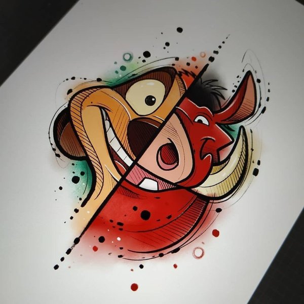 Eskiz Disney Тимон